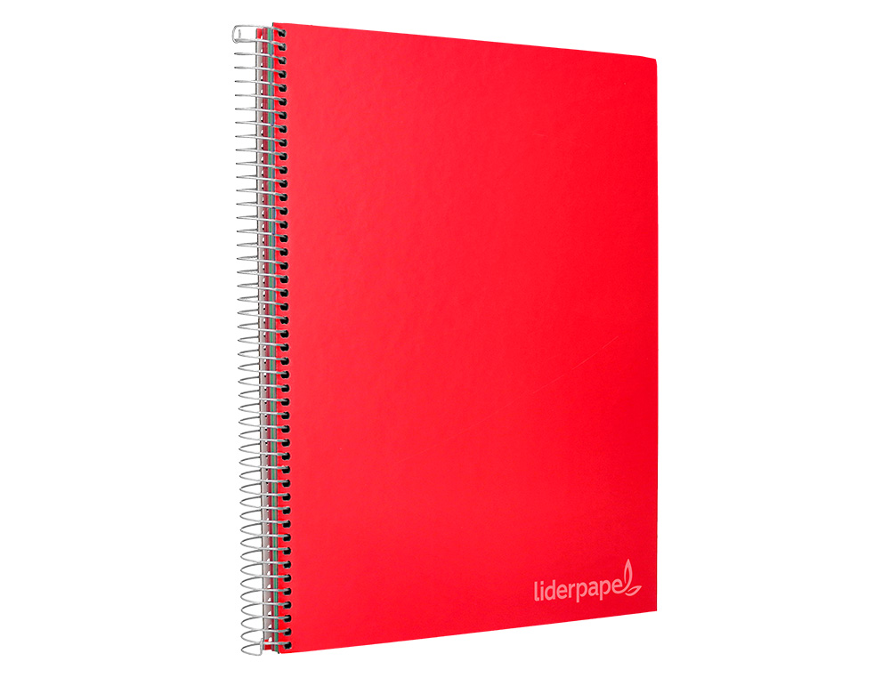 CUADERNO ESPIRAL LIDERPAPEL A4 MICRO JOLLY TAPA FORRADA 140H 75 GR HORIZONTAL 5 BANDAS4 TALADROS COLORES SURTIDOS
