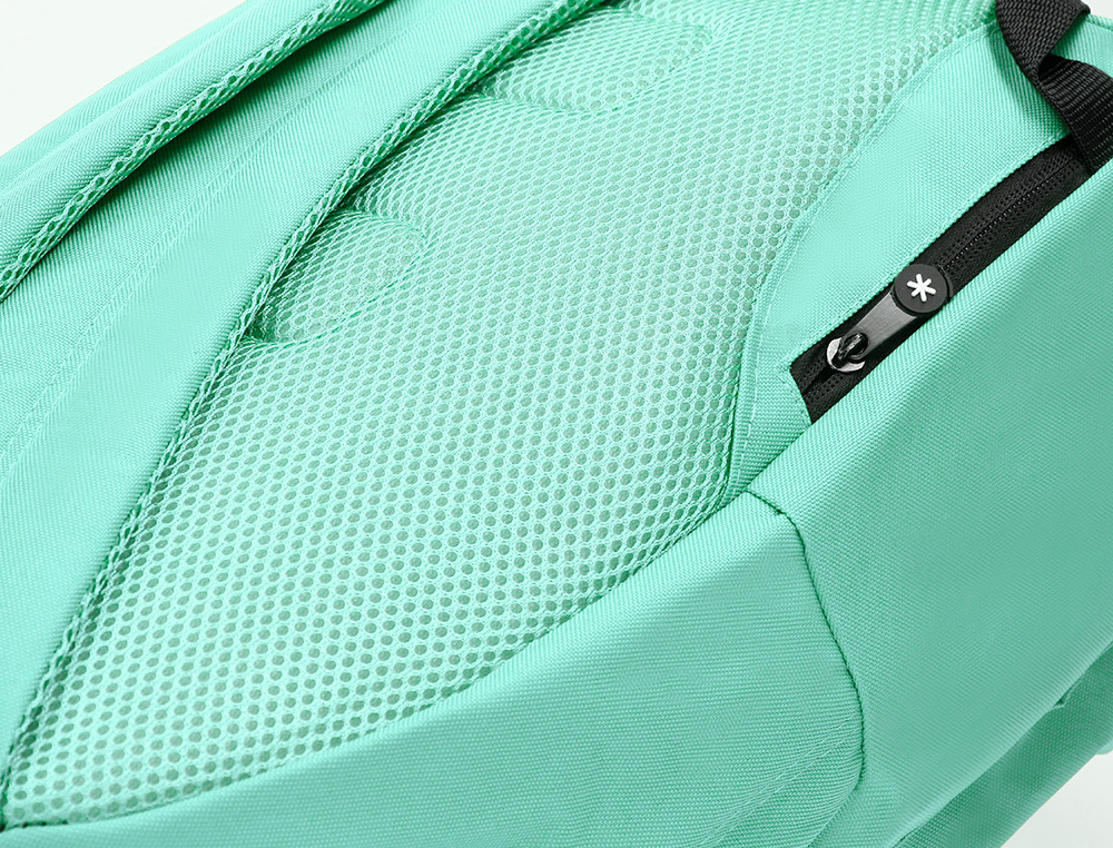 MOCHILA ANTARTIK CON ASA Y BOLSILLOS CON CREMALLERA COLOR VERDE MENTA 310X160X410 MM