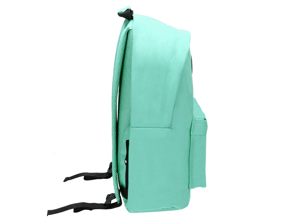 MOCHILA ANTARTIK CON ASA Y BOLSILLOS CON CREMALLERA COLOR VERDE MENTA 310X160X410 MM