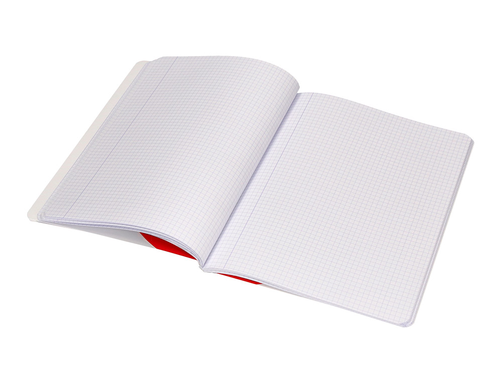LIBRETA ANTARTIK A5+ PLUS COSIDA 48 HOJAS 90G/M2 CUADRO 5MM CON MARGEN 6 COLORES SURTIDOS