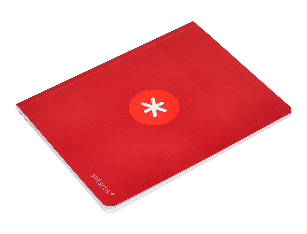 LIBRETA ANTARTIK A5+ PLUS COSIDA 48 HOJAS 90G/M2 CUADRO 5MM CON MARGEN 6 COLORES SURTIDOS