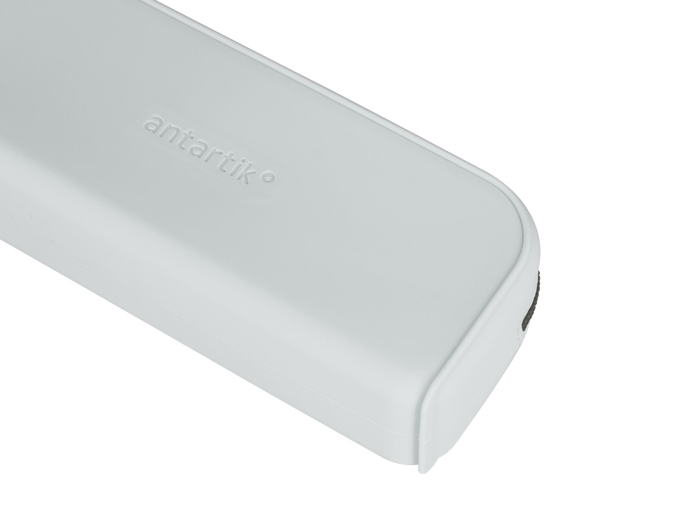 ESTUCHE PORTATODO ANTARTIK PRISMA SILICONA SOFT RECTANGULAR 185X50X75 MM GRIS