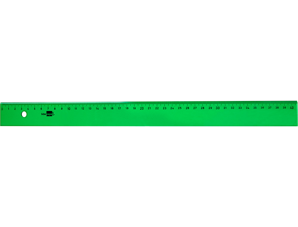REGLA LIDERPAPEL 40 CM ACRILICO VERDE