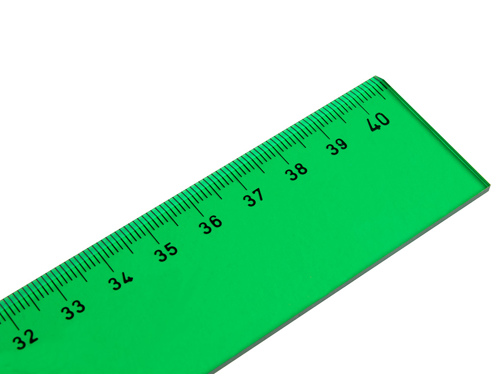 REGLA LIDERPAPEL 40 CM ACRILICO VERDE