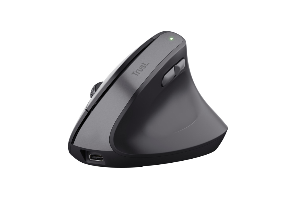 RATON TRUST BAYO II ERGO INALAMBRICO 2400 DPI 6 BOTONES COLOR NEGRO